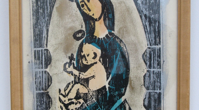 RETRIEVING AN ETCHED MOTHER AND CHILD